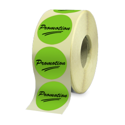 Etiquette adhésive autocollante - Etiquettes agroalimentaires papier fluo vert