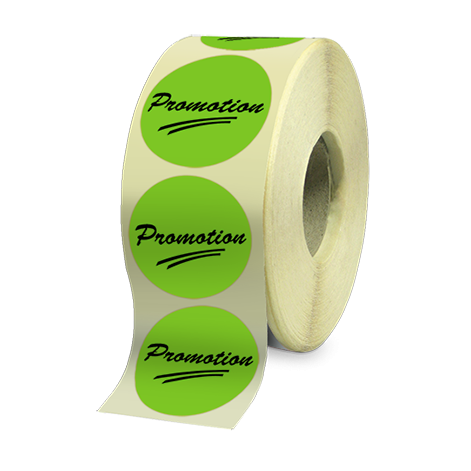 Etiquettes agroalimentaires papier fluo vert adhésive autocollante